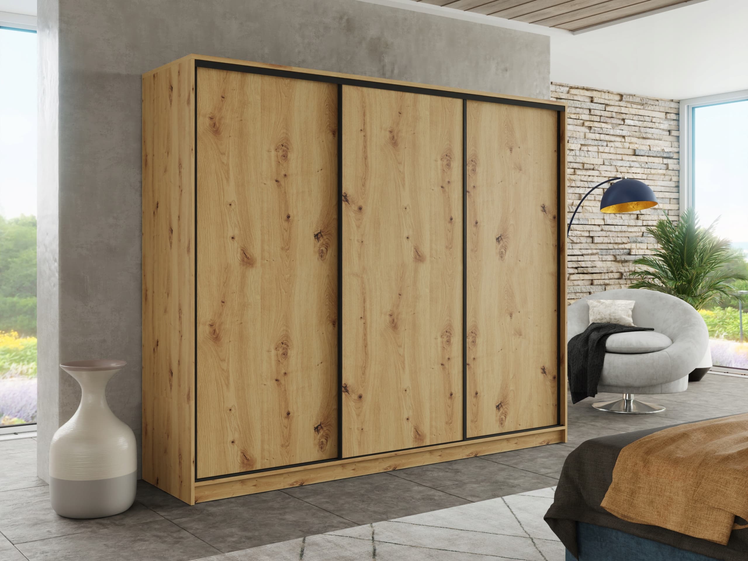 Szafa przesuwna szuflady 270x205x56 ARTISAN PAOLA 16